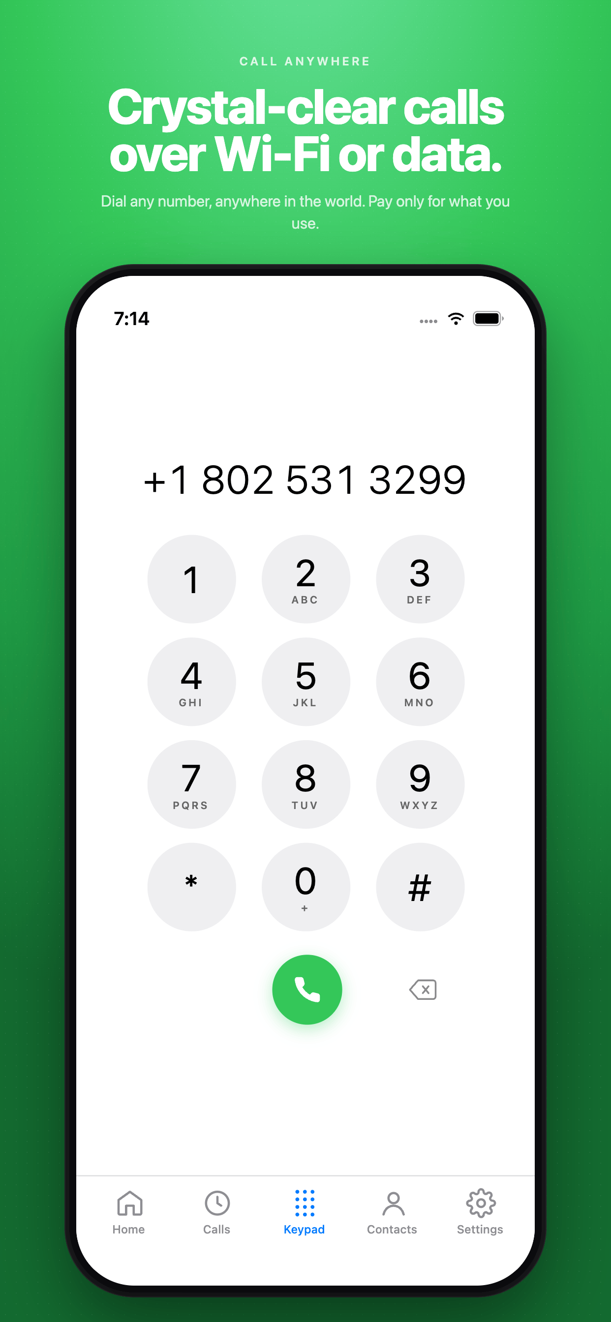 myfone dialer keypad